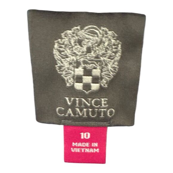 Vince Camuto Sz 10 Blue White Striped Eyelet Sundress Women's Dress Tassel Trim - Picture 6 of 10